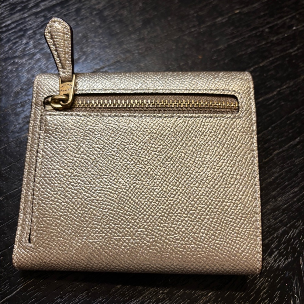 Coach Metallic Gold Women's Wallet - Picture 4 of 5